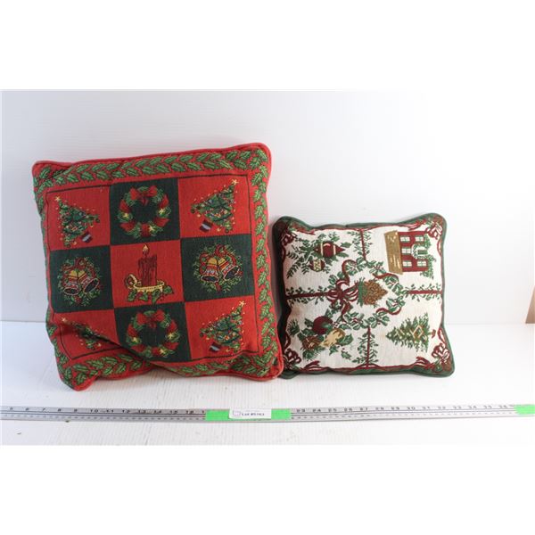 (2) Christmas Pillows