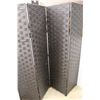 Image 3 : *Foldable Wicker Like 4 Panel Room Divider, 17.5'' x 71''