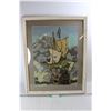 Image 1 : Framed Pirate Ship Embroidery - 24.5'' x 30.5''