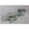 Image 2 : (2) Vintage Canning Jars, Crown, Imperial Gem, (12) Extra Glass Lids, Glass Dish w/ Lid