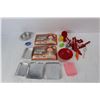 Image 2 : Various Vintage Easy Bake Oven Supplies/ Accessories, Cookie Trays, Cook Books, Misc.