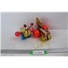 Image 1 : (2) Vintage Fisher Price Toys, Queen Buzzy Bee, Person On Tractor