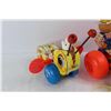 Image 3 : (2) Vintage Fisher Price Toys, Queen Buzzy Bee, Person On Tractor