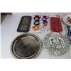 Image 2 : (2) Vintage Plates, Christmas Themed Cookie Cutter, Ice Cube Tray, Misc.- Some NIB
