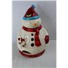 Image 2 : Christmas Themed Ceramic Snowman Drink Dispenser- 16'' Tall