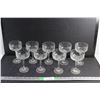 Image 1 : (9) Crystal Coupe Glasses
