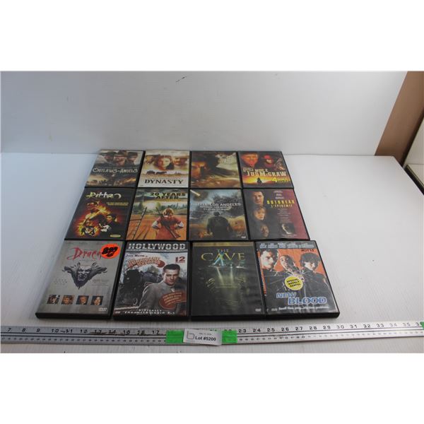 (12) DVD Movies - 20 Years After, The Cave and The Hurricane Express