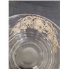 Image 5 : Silver Overlay Glass Bowl & Divided Dish