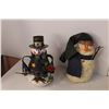 Image 4 : Christmas Lot- Decorative Reindeer, Snowmen, Signs, Candle Holder
