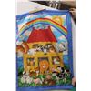Image 3 : (2) Children's Blankets- Noah's Ark & Teddy Bears