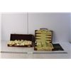 Image 1 : Backgammon & Rummy Tile Game with Cases