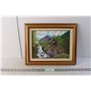 Image 1 : Mountain Painting 16.25" Wide x 13.25" Long