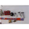 Image 2 : Oilers Lanyard, Coca-Cola Toy Lunch Kit, 8 Ball Shiftknob, Razors, Misc.