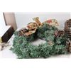 Image 2 : Wicker Basket, (2) Wreaths