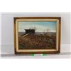 Image 1 : W.C. Cory Farm with Fence Painting - 14" x 11" -from the late president of hard of hearing society  