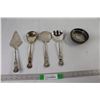Image 1 : (4)  Silver Plated Serving Items, Silver Plated Ash Tray