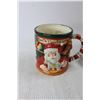 Image 3 : Santa Claus Cookie Tray w/ Santas Workshop Cup