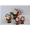 Image 2 : Ceramic Santa Claus Teapot, Sugar Dish & Salt And Pepper Shakers