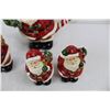 Image 3 : Ceramic Santa Claus Teapot, Sugar Dish & Salt And Pepper Shakers