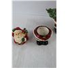 Image 5 : Ceramic Santa Claus Teapot, Sugar Dish & Salt And Pepper Shakers