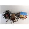 Image 5 : Motomaster Air Compressor and (2) Vintage Battery Chargers - As Is