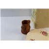 Image 8 : Jewelry Boxes, Kitchen Storage Box, Tea Cup, Saucer & Creamer Set and Ceramic Plates