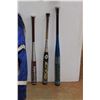 Image 2 : Bauer Hockey Glove and (3) Baseball Bats with Bat Bag