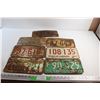 Image 1 : (7) Vintage Saskatchewan Licence Plates