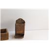 Image 3 : Vintage Kraft Cheese Box and Vintage Tin Matches Holder