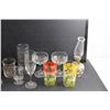 Image 2 : Kerosene Lamp, Glass Goblets, Cups and Milk Crock