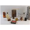 Image 3 : Vintage Coffee Pot, Glass Bottles, Lock, Ironized Yeast Pills and Misc.