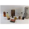 Image 6 : Vintage Coffee Pot, Glass Bottles, Lock, Ironized Yeast Pills and Misc.