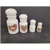 Image 1 : (4) Milk Glass Apothecary Jars Made in Belgium