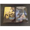 Image 1 : (4) Family Guy Blue Harvest Collector Box (Appears New) and Trilogy DVDs