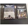 Image 4 : (4) Family Guy Blue Harvest Collector Box (Appears New) and Trilogy DVDs