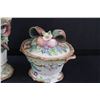 Image 3 : (2) Fitz & Floyd Ceramic Vase & Jar (Has Damage as Pictured)
