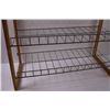 Image 4 : * Wood & Metal Shoe Rack - Some Wear - 25" x 27" x 12"