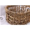 Image 2 : Grass Rope Basket - 17" 13" x 8" & (2) Curtains - 84" - Some Wear