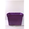 Image 1 : * Purple Tote (No Lid) - 24" x 16" x 15"