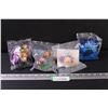 Image 1 : (4) McDonalds & Burger King Toys Sealed: Puss in Boots, "The King", Fraggle Rock, Surfs Up