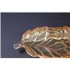 Image 2 : Carnival Glass Marigold Leaf Dish - 11" Long