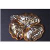 Image 3 : Carnival Glass Marigold Clover Dish - 7" Long