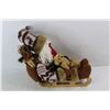 Image 2 : Santa Claus On Sleigh Decoration, TY Horse Stuffie- Both As Is