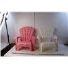 *(2) Toddler Garden Chairs 18"