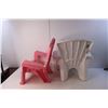 Image 2 : *(2) Toddler Garden Chairs 18"