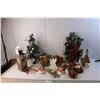 Christmas Lot- Candleholders, Towel Rings, Misc.