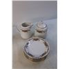 Image 2 : (6) Cups and Saucers w/ Matching Cream and Sugar - Made in China