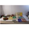 Christmas Lot- Books, Wreath, Misc.
