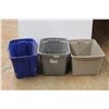 Image 1 : * Blue Tote, (2) Gray Totes