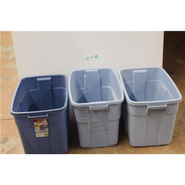 * (3) Blue Totes